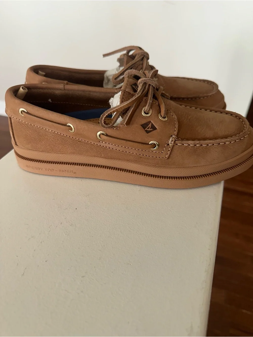 Sperry Tan Suede Women's Boat Shoes